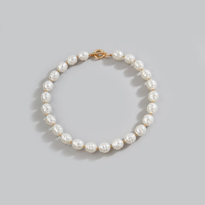 Vintage Baroque Pearl Irregular Statement Necklace