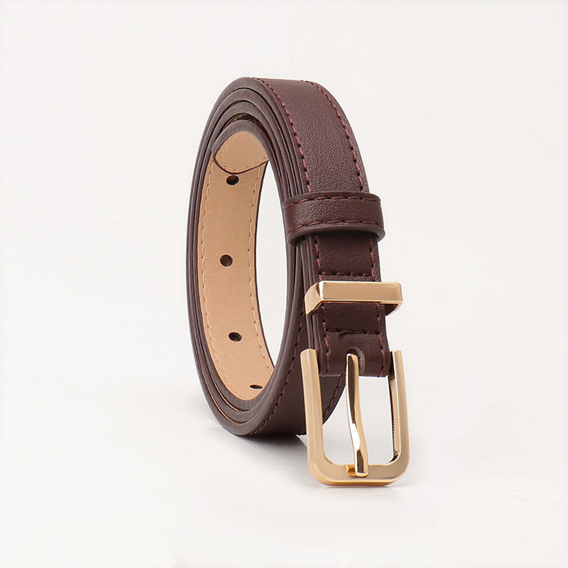 Minimalist Faux Leather Waist Belt