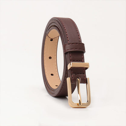 Minimalist Faux Leather Waist Belt