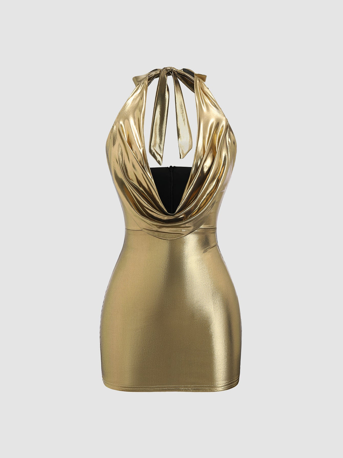 Tight Kardashian Sexy Halter Sheath Dress Swing Collar Halterneck Women