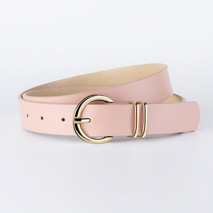 Minimal Double Ring Buckle Belt