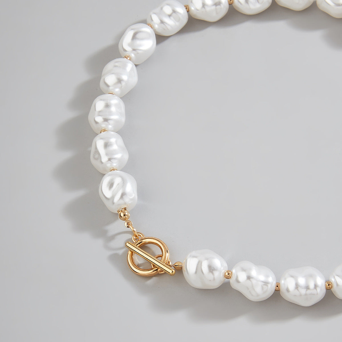 Vintage Baroque Pearl Irregular Statement Necklace
