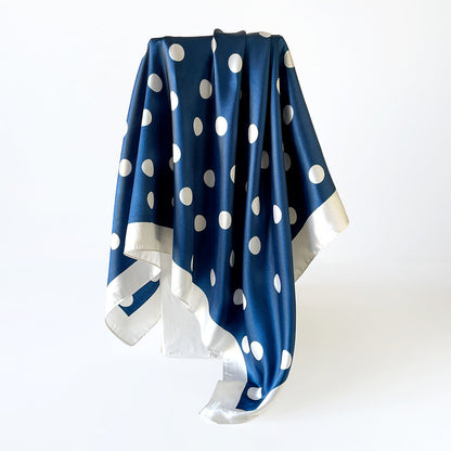 Minimal Polka Dot Square Head Neck Scarf