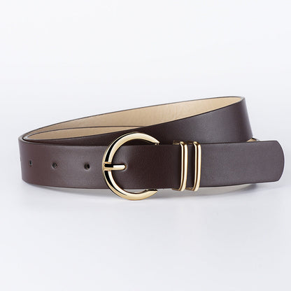Minimal Double Ring Buckle Belt