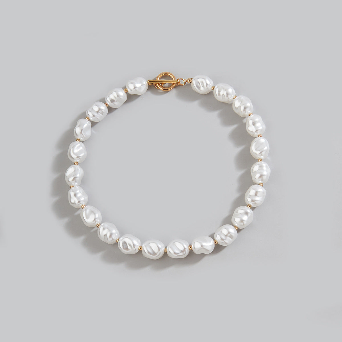 Vintage Baroque Pearl Irregular Statement Necklace