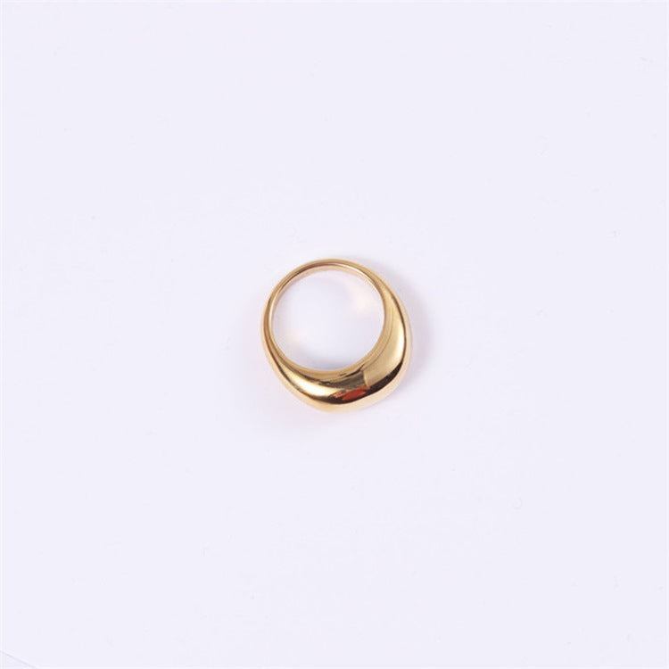 Minimalist Round Stainless Steel Ring