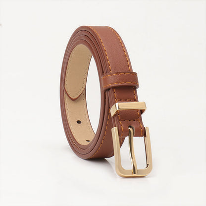 Minimalist Faux Leather Waist Belt