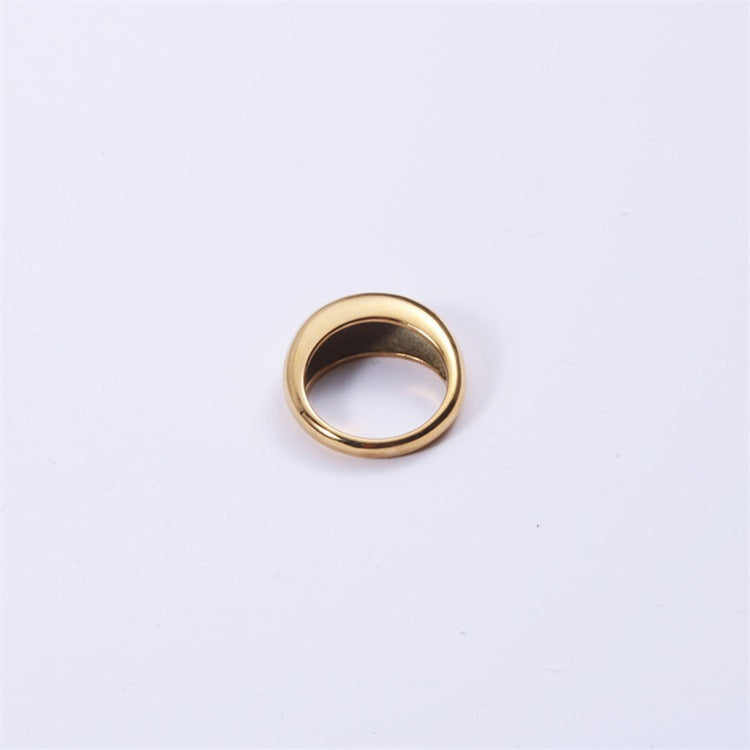 Minimalist Round Stainless Steel Ring