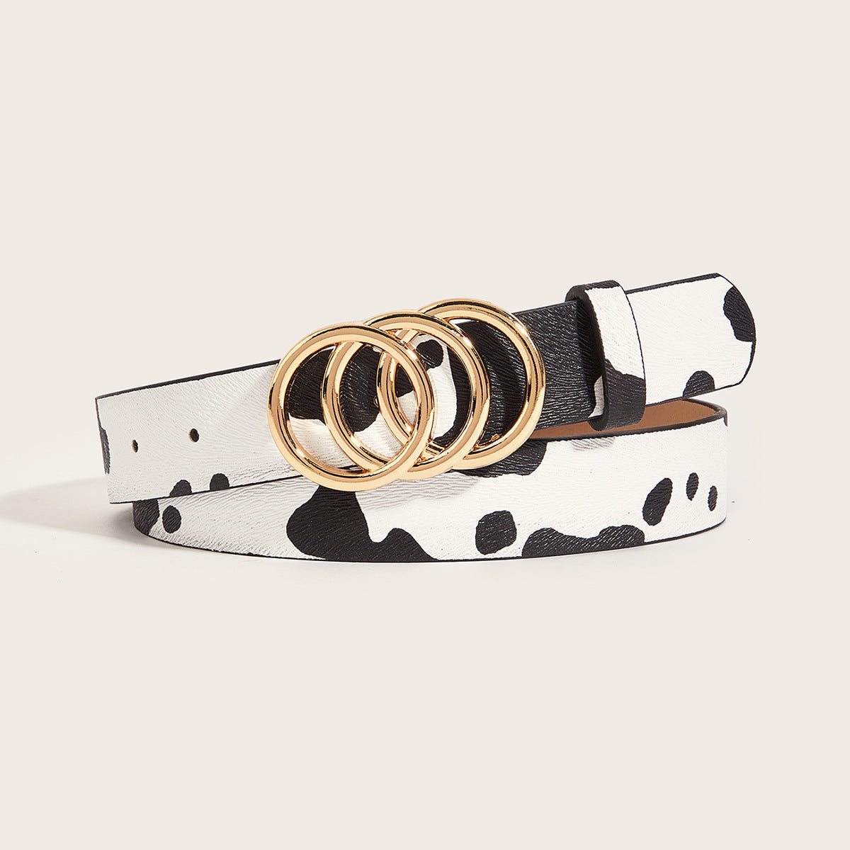 Retro Animal Print Statement Waist Belt