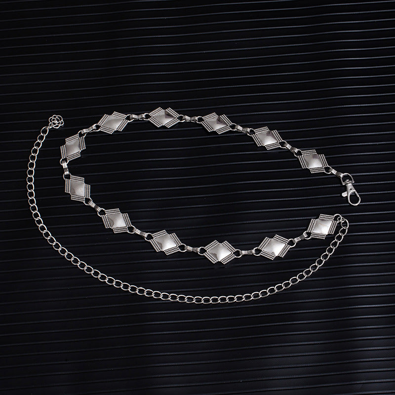 Rhombus Metal Boho Adjustable Waist Chain
