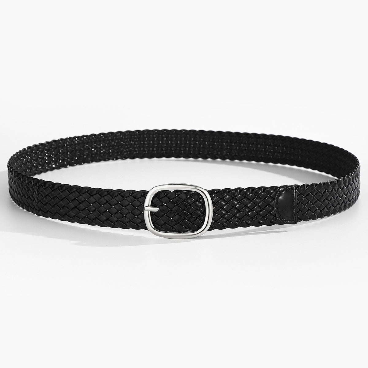 Handmade Woven Patent Leather Belt