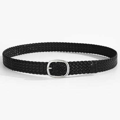 Handmade Woven Patent Leather Belt