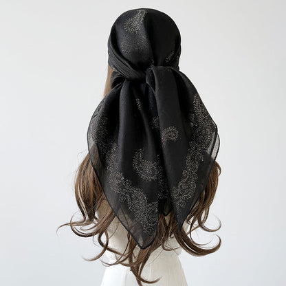 Paisley Print Large Square Retro Shawl Scarf