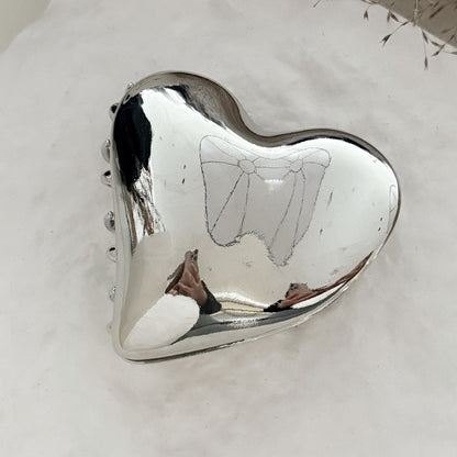 Metal Heart Design Hair Claw