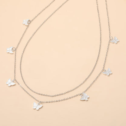 Double Layer Butterfly Metal Waist Chain