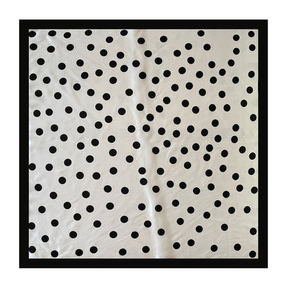 Minimal Polka Dot Square Head Neck Scarf