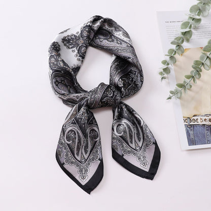 Elegant Paisley Square Shirt Neck Scarf