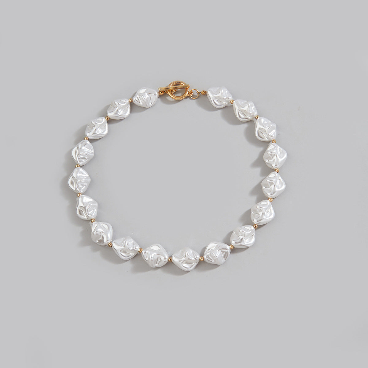 Vintage Baroque Pearl Irregular Statement Necklace