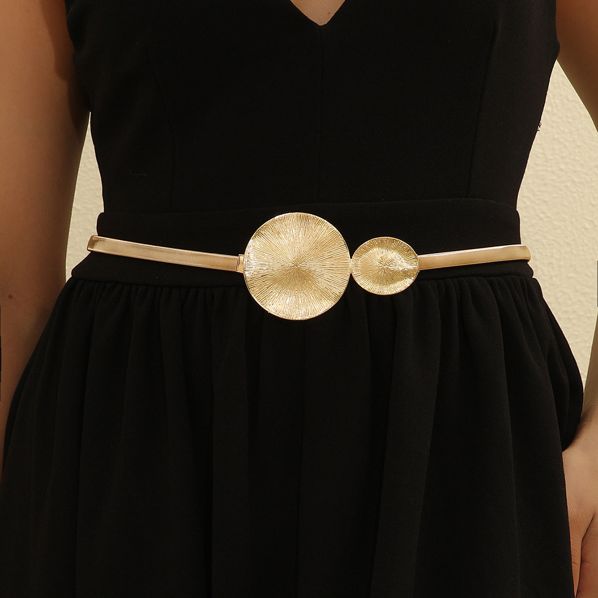 Elastic Metal Ring Slim Waist Chain