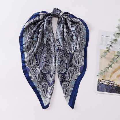 Elegant Paisley Square Shirt Neck Scarf