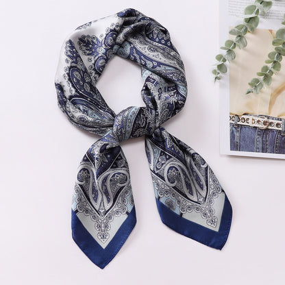 Elegant Paisley Square Shirt Neck Scarf