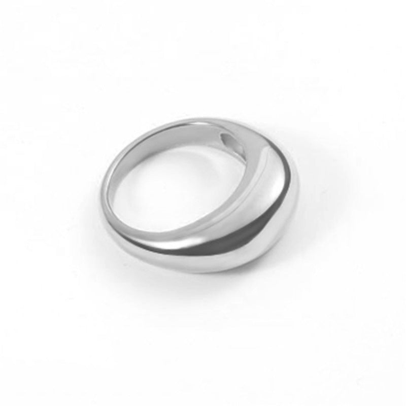 Minimalist Round Stainless Steel Ring