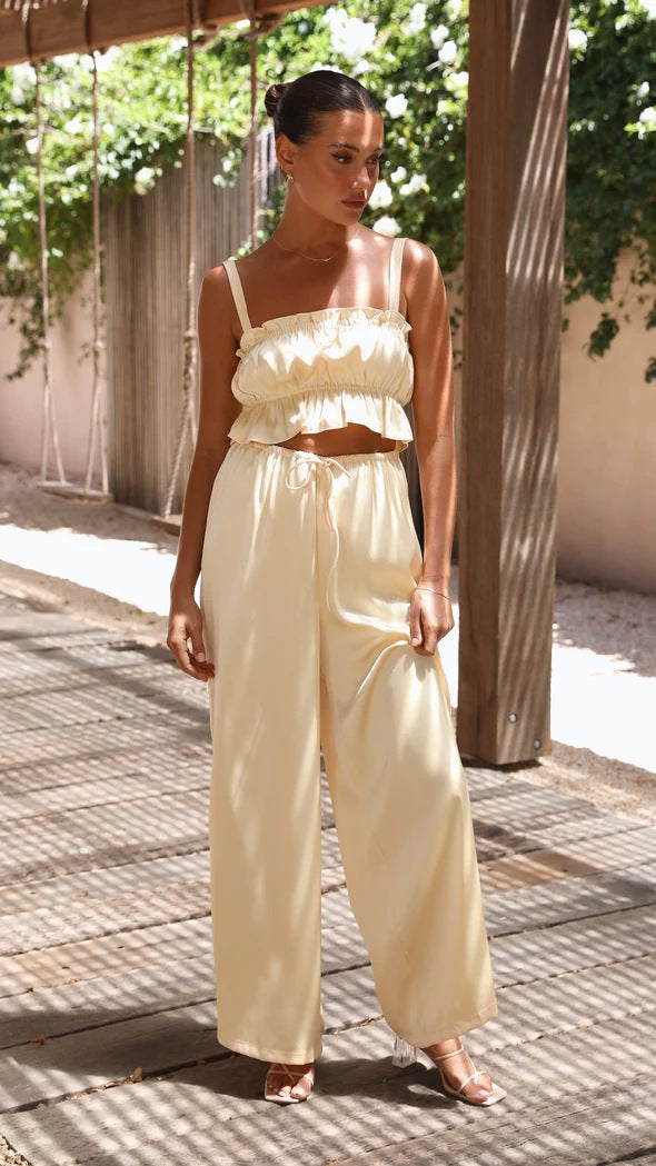 Summer Street Wide Leg Two Piece Set
