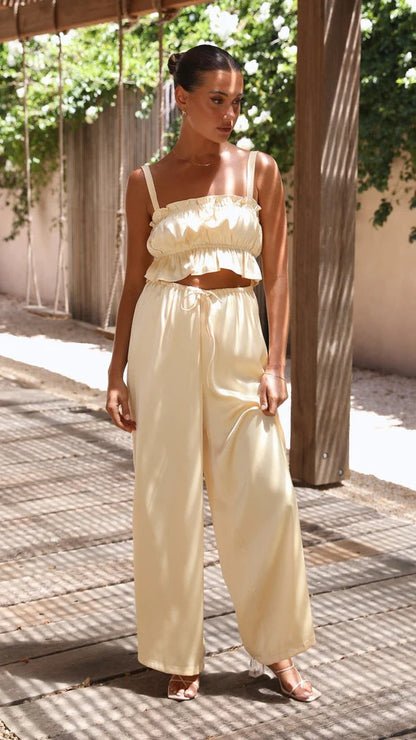 Summer Street Wide Leg Two Piece Set