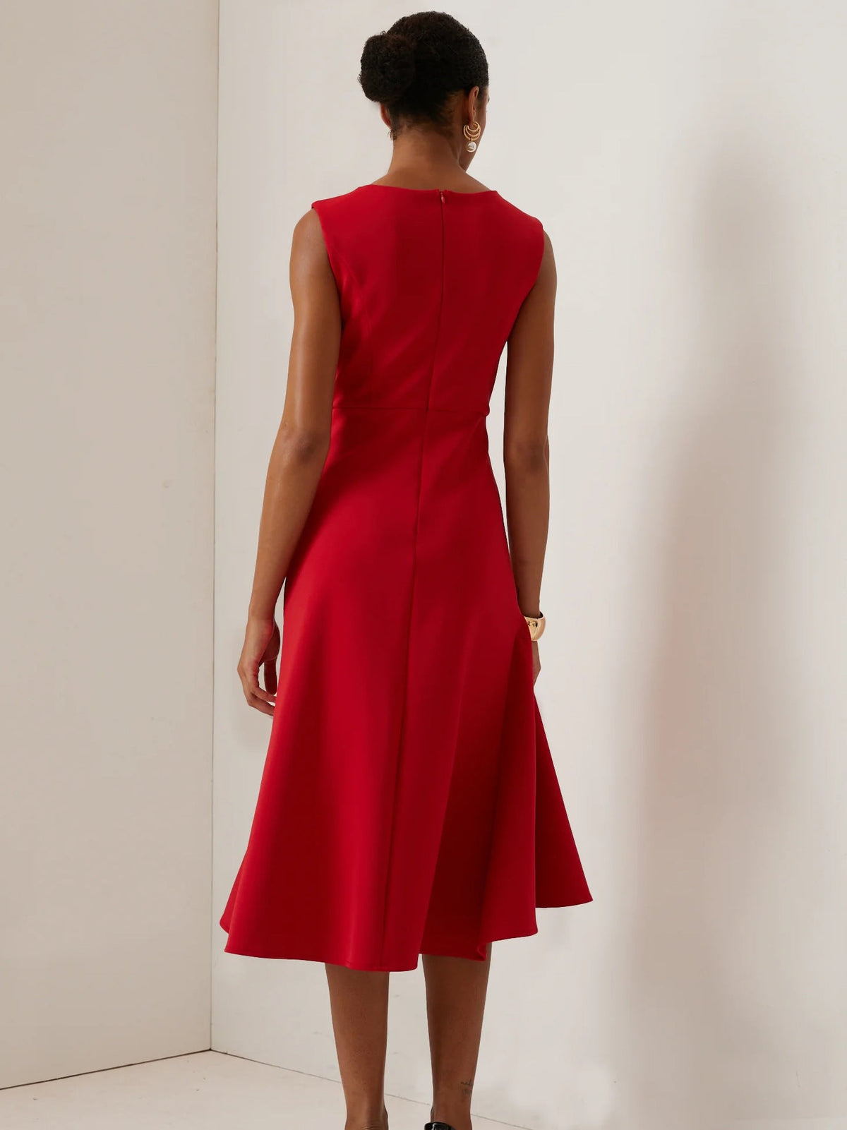 Elegant Formal Gown Midi Dress