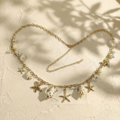 Gold Shell Conch Chic Beach Waist Chain