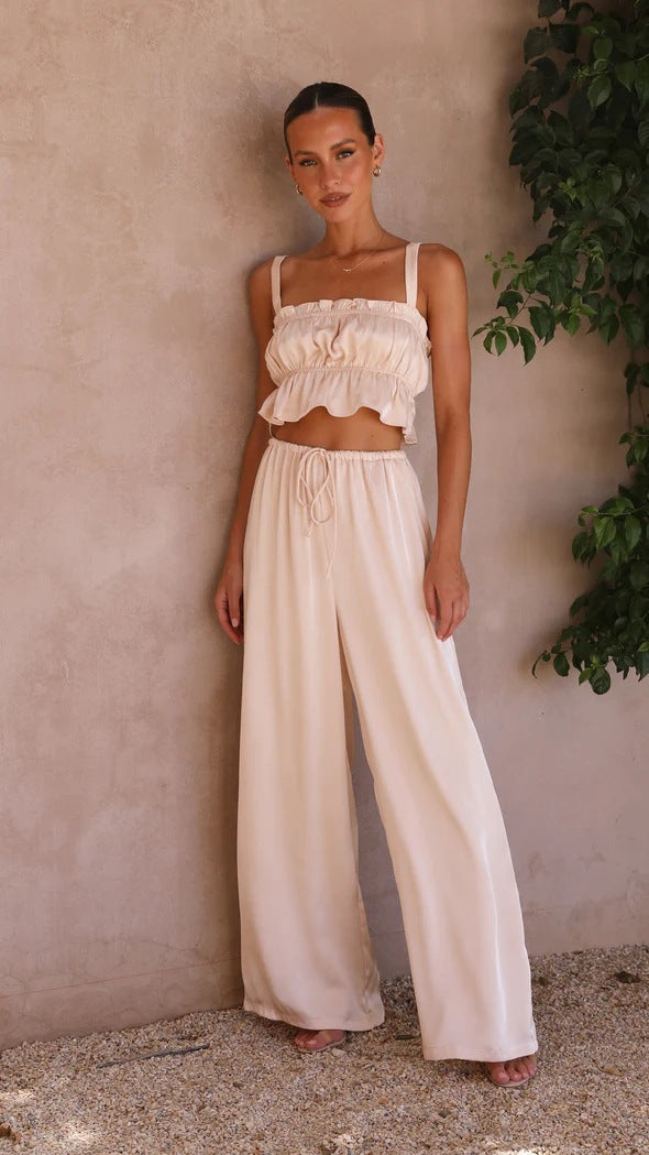 Summer Street Wide Leg Two Piece Set