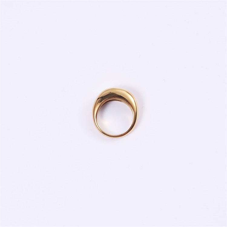 Minimalist Round Stainless Steel Ring
