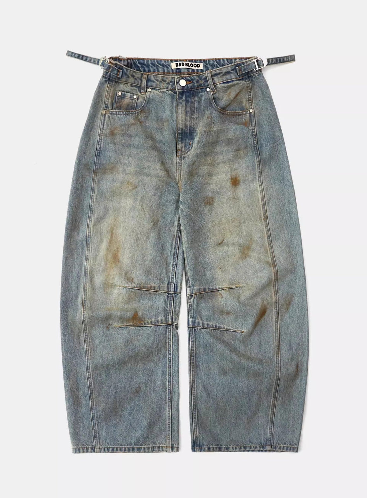 Vintage Distressed Wide Leg Jeans