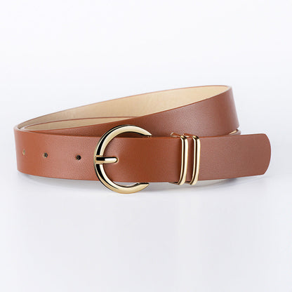 Minimal Double Ring Buckle Belt