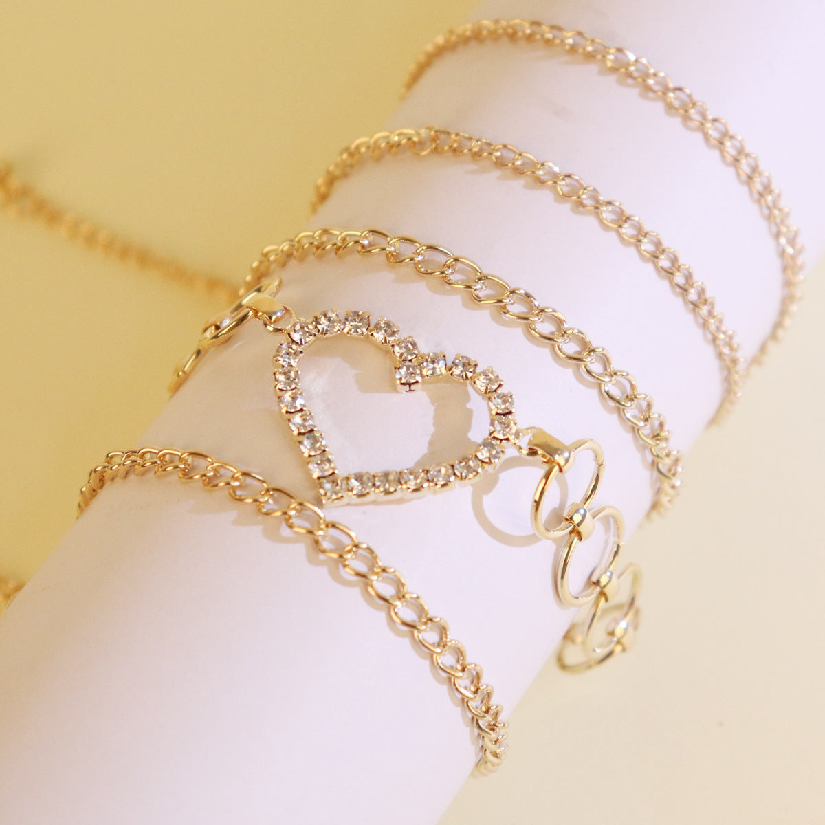 Heart Rhinestone Sparkle Chic Waist Chain