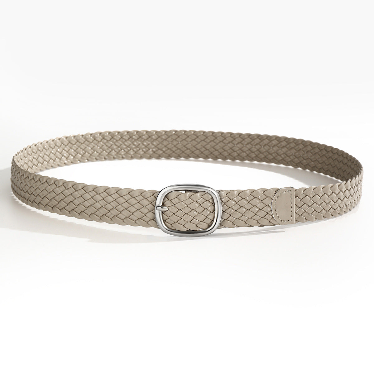Handmade Woven Patent Leather Belt