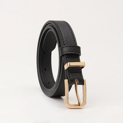 Minimalist Faux Leather Waist Belt