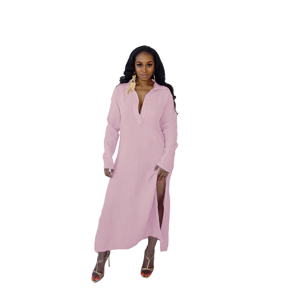 Fall Women Clothing Square Collar Dress French Cotton Linen Women Clothing Dress