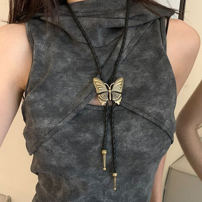 Retro Metal Butterfly Adjustable Waist Chain