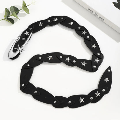 Silver Minimalist Chic Waist Belt
