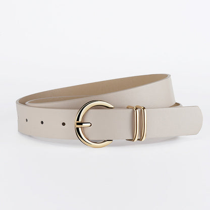 Minimal Double Ring Buckle Belt