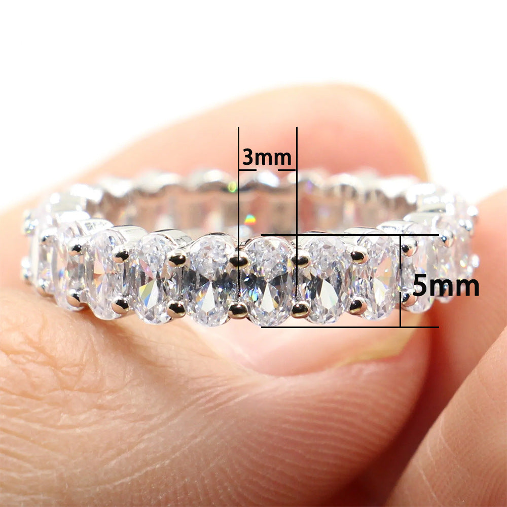 Full Cubic Zirconia Brilliant Ring