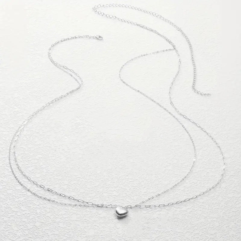 Minimal Double Layer Metal Waist Chain Set