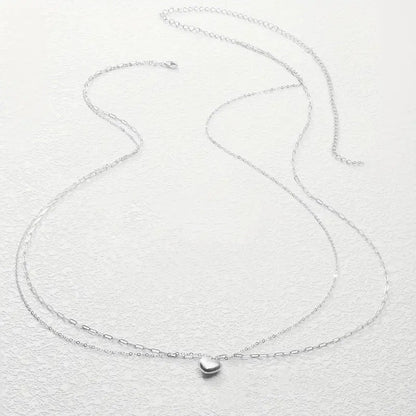 Minimal Double Layer Metal Waist Chain Set