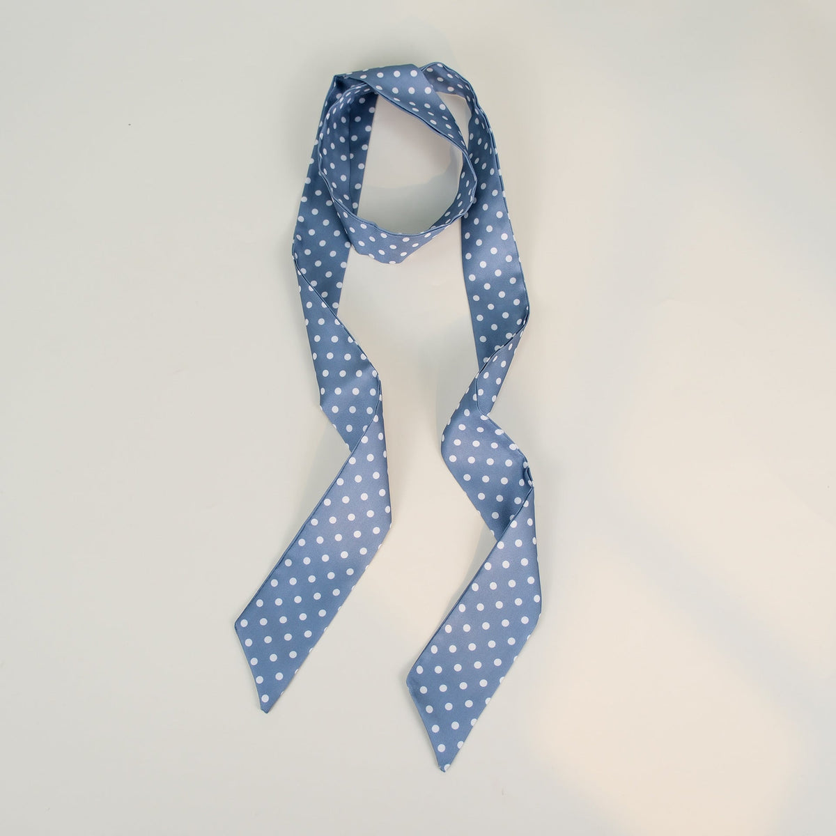 Polka Dot Elegant Long Thin Print Neck Scarf