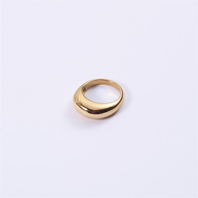 Minimalist Round Stainless Steel Ring