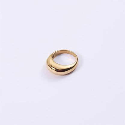 Minimalist Round Stainless Steel Ring
