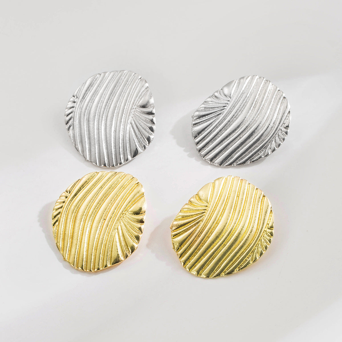 Minimalist Linear Geometric Earrings