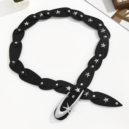 Silver Minimalist Chic Waist Belt