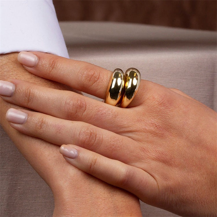 Minimalist Round Stainless Steel Ring